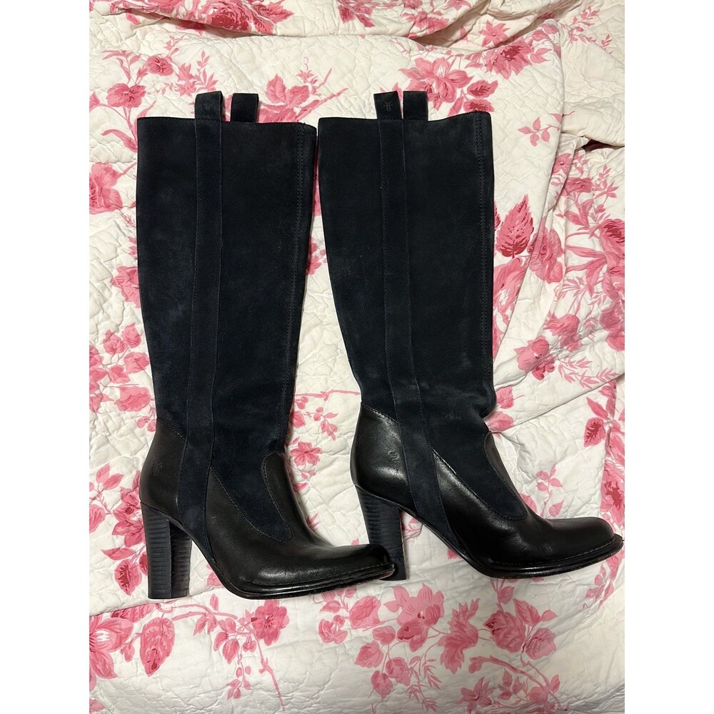 Frye Leather/Suede Boots Villager Pull On 6.5m